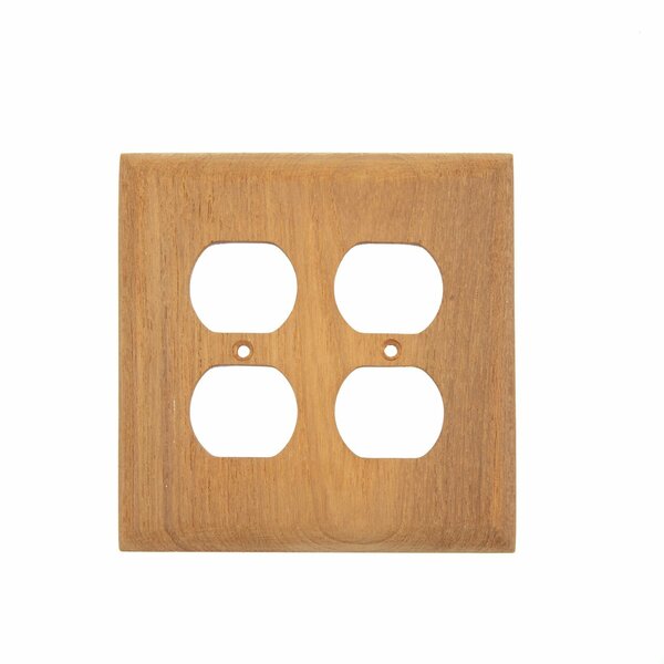 Whitecap Teak Duplex Receptacle Cover Plate 60177